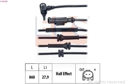 Produktbild von EPS ABS Sensor Raddrehzahl für FIAT GRANDE PUNTO (199) 1.960.098
