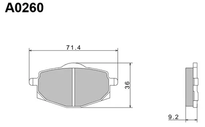 Productafbeelding van Remblokken NISSIN KH101 Premium, semi-metalen, ECE R90, Japanse kwaliteit