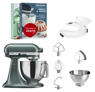 Obrázek produktu pro KitchenAid 5KSM175PSEJP, Stojací mixér, Zelená, Hnětění, Míchání, Míchání, 1,45 m, 4,8 l, Juniper
