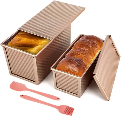 Produktbild von Kastenform Set 2 Stück, mit Deckel, Antihaftbeschichtung, zum Backen