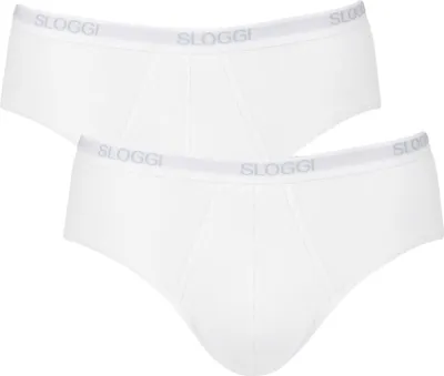 Produktbild von sloggi Herren Midislip 2-Pack Basic - WHITE - Größe 8