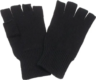 Produktbild von MFH Strick-Handschuhe, ohne Finger, schwarz