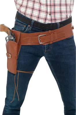 Image de Smiffys - Ceinture homme/femme unisexe, plastique, sacoche licol SM3380 (taille unique) (Marron clair)