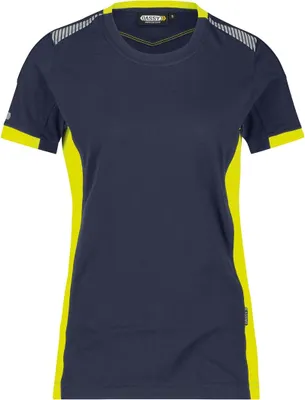 Produktbild von DASSY T-Shirt TAMPICO Damen Gr. M  blau/gelb