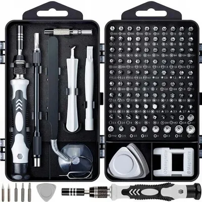 Obrázek produktu pro Sada přesných šroubováků, torxové šroubováky, univerzální bity, 115 v 1