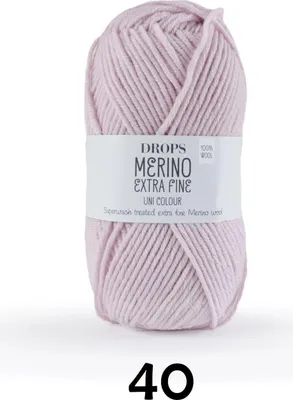 Image de DROPS Merino Extra Fine, Uni Colour 40 puderrosa