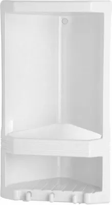 Produktbild von JUNIOR Eckregal 2-Fach, 18,9x38,5x13,9 cm, Thermoplast, weiß