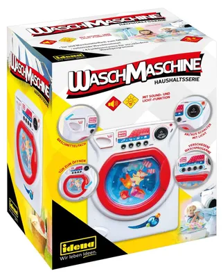 Produktbild von Kinderwaschmaschine Spielwaschmaschine Waschmaschinen-Spielzeug - Frontlader mit 4 Programmen - Licht- und Geräuscheffekte - ab 3 Jahren