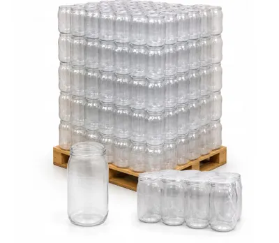 Produktbild von 480x Einmachglas 815ml TO82 Halbpalette für Gurken Pilze Vorrat