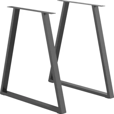 Obrázek produktu pro Nohy stolu, ocelová konstrukce, snadná instalace, černá barva