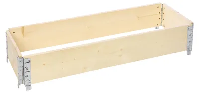 Image de Garronda Rehausse en bois pour palette Caisse de rangement en bois Caisse en bois Natural 120/40