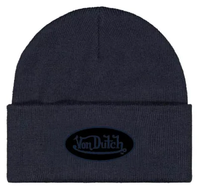 Produktbild von Von Dutch Originals Beanie Long Flap Embroidered VD Patch Navy