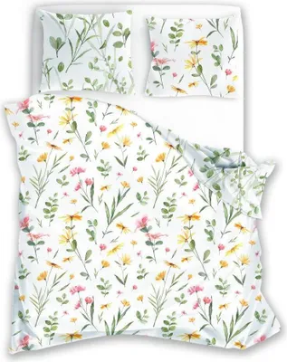Produktbild von Bettwäsche, Satinbettwäsche, 100% Baumwolle Milagro 200x220cm 002 Blumen