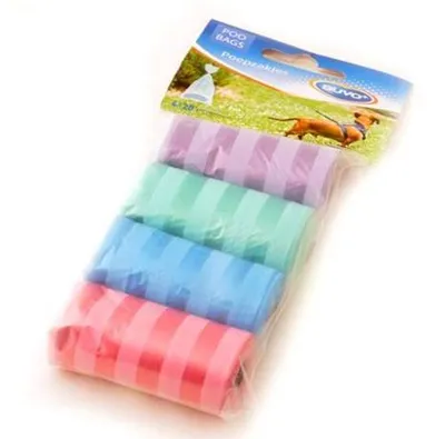 Obrázok produktu pre Duvo Sáčky na psie exkrementy farebné s labkami 4x20ks