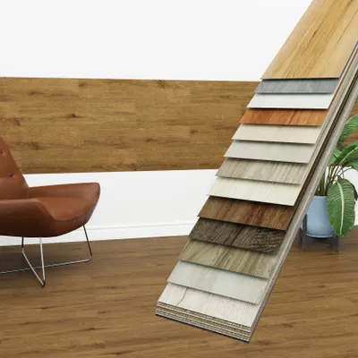 Produktbild von HEXIM Vinyldielen 0,97m² selbstklebend PVC Wandverkleidung Bodenbelag Holzoptik 91x15cm Paneele für Wand & Boden Holzdielen braun (7 Dielen Dark Mahagony - 1815-24)