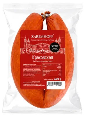 Produktbild von Wurst - Krakauer, Schweinefleisch, Zarenhoff 600 g