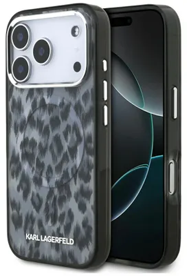 Immagine prodotto di Etui Karl Lagerfeld Iml Leopard Pattern Magsafe Na Iphone 17 Pro - Czarne