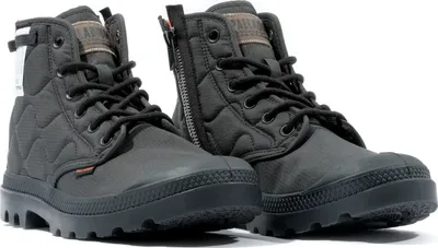 Produktbild von PALLADIUM Pampa Re-Quilted Uni Boots Stiefelette vegan 74386 Schwarz, Schuhgröße:38 EU