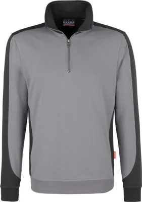 Obrázek produktu pro HAKRO Mikina na zip Contrast Mikralinar® 476, titan/anthrazit, S