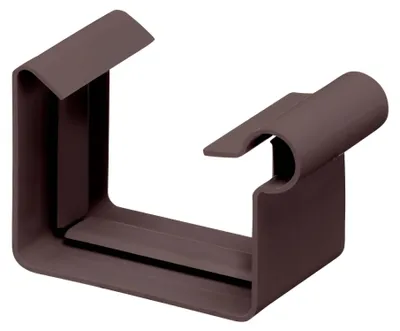 Produktbild von INEFA Rinnenverbinder Kastenrinne, PVC NW68 / 68mm Dunkelbraun Verbinder für Dachrinne Kunststoff, Dachrinnenzubehör, Germany