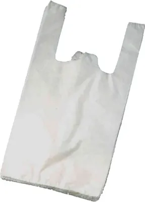 Produktbild von 100 Hemdchentragetaschen Hemdchentüten 25+12x47 cm (11 my)  weiß