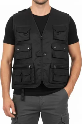 Produktbild von Mil-Tec Jagd- und Anglerweste, schwarz