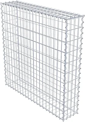 Produktbild von Gabione 100 cm x 100 cm x 20 cm (L x H x T), Maschenweite 5 cm x 10 cm, Spirale