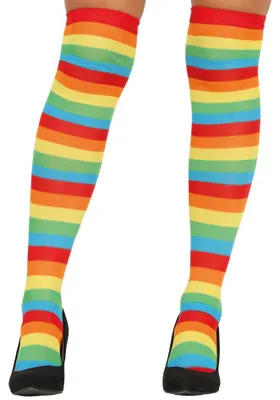 Produktbild von Ringel Strümpfe Clowns Overknee bunt für Damen