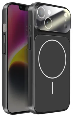 Immagine prodotto di Avizar, custodia MagSafe in vetro AG opaco per iPhone 14, nero