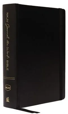 Produktbild von NKJV, Journal the Word Bible, Large Print, Hardcover, Black, Red Letter Edition