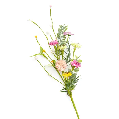 Zdjęcie produktu dla HOMLA FLOS Gałązka z kolorowymi kwiatami 45 cm