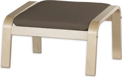 Produktbild von Dekoria Bezug für Poäng Hocker, braun, Hocker Poäng