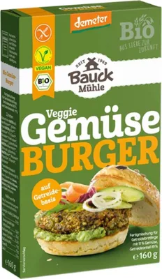 Produktbild von Bauckhof Gemüseburger Demeter glutenfrei -- 160g