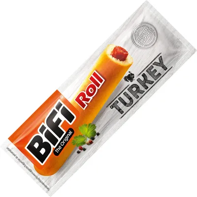 Produktbild von Bifi Roll Turkey Truthahn Mini Salami im gebackenen Teigmantel 45g