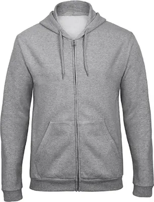 Obrázok produktu pre B&C WUI25 | Pánska tepláková bunda s huňatou podšívkou - farba: Heather Grey - veľkosť: S
