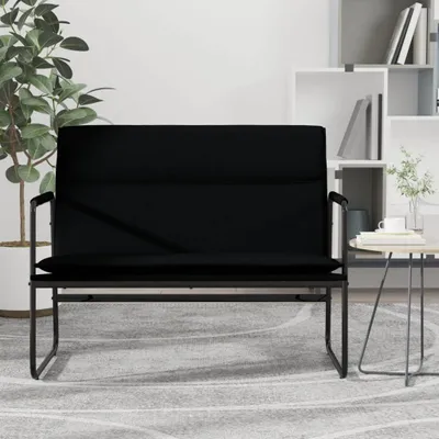 Produktbild von The Living Store Sitzbank Schwarz 100x64x80 cm Stoff