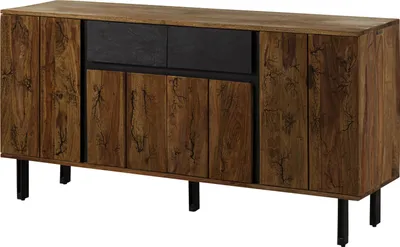 Produktbild von MASSIVMOEBEL24 Sideboard Sheesham 155x40x77 natur unbehandelt LICHTENBERG #115