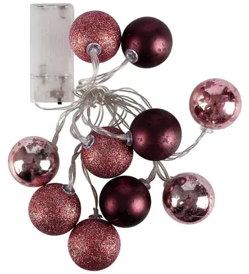 Imagen del producto de 10 luces esféricas LED - Iluminación decorativa - 4 cm - Multicolor