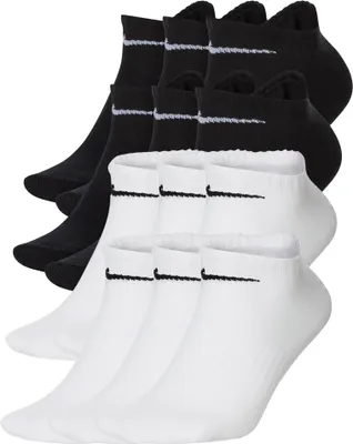 Produktbild von NIKE Uni 12er Pack Sneaker Sportsocken - Everyday, Lightweight No Show, einfarbig Schwarz/Weiß 42-46