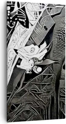 Produktbild von Bild auf Leinwand - Leinwandbild - Abstraktion modern - 55x100cm - Wand Bild - Wanddeko - Leinwanddruck - Bilder - Kunstdruck - Wanddekoration - Leinwand bilder - Wandkunst - PA55x100-3478