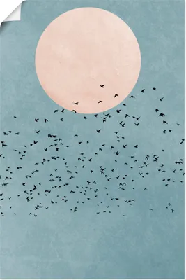 Produktbild von ARTland Poster Wegfliegen Größe: 20x30 cm