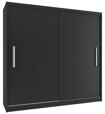 Obrázek produktu pro Šatní skříň s posuvnými dveřmi TIMPAS 200x218 cm ČERNÁ