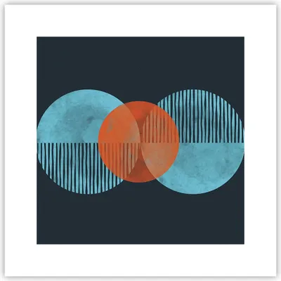 Produktbild von Poster - Poster ohne Rahmen - Abstraktion Räder Gürtel - 30x30 cm - Wand Bild - Wanddeko - Wandbilder - Kunstposter - Wandposter - Bilder - Kunstdruck - Wanddekoration - Wandbild - P2XAC30x30-4670