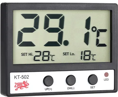 Zdjęcie produktu dla Cyfrowy termometr LCD do akwarium z rybami Wskaźnik temperatury wody ¡ã C / ¡ã F Alarm wysokiej / niskiej temperatury
