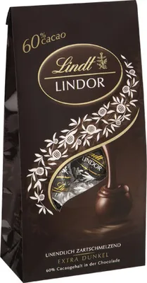 Produktbild von Lindt Lindor Kugeln 60% Cacao Feinherb 136g