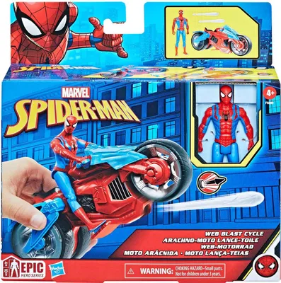 Image de Spider-Man Playset with Vehicle and 10 cm Action Figure