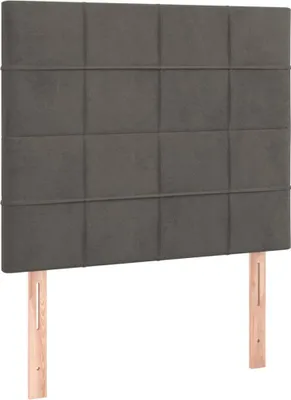 Produktbild von vidaXL Kopfteil Dunkelgrau 90 x 5 x 118/128 cm Samt