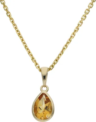 Produktbild von Kettenanhänger Gold 585 Citrin JL10-02-3891 JuwelmaLux