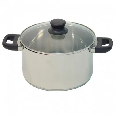 Produktbild von Testrut Elsass MEAT POT 221007 Kochtopf inkl. Deckel, Edelstahl, 24 cm Durchmesser, Induktionsherd-geeignet
