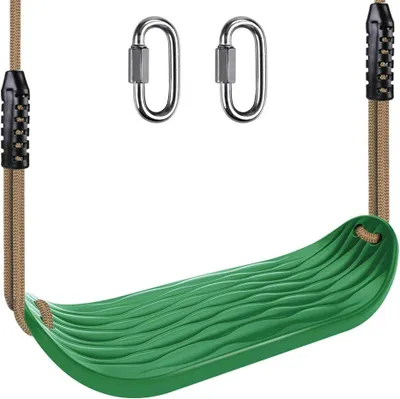 Obrázok produktu pre Hojdačka sedadlo 69x15 cm, do exteriéru, do 113 kg, nastaviteľné lano 1.4-2 m, zelená